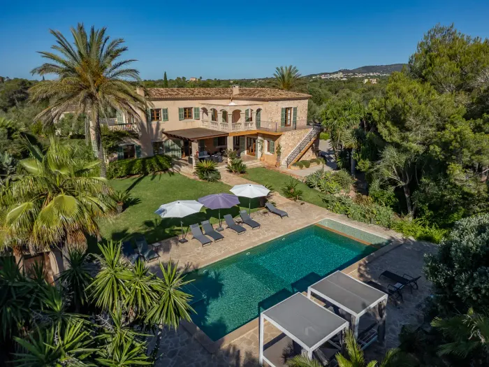 Finca Can Vica in S'Alqueria Blanca Mallorca with pool, terraces and Mediterranean garden